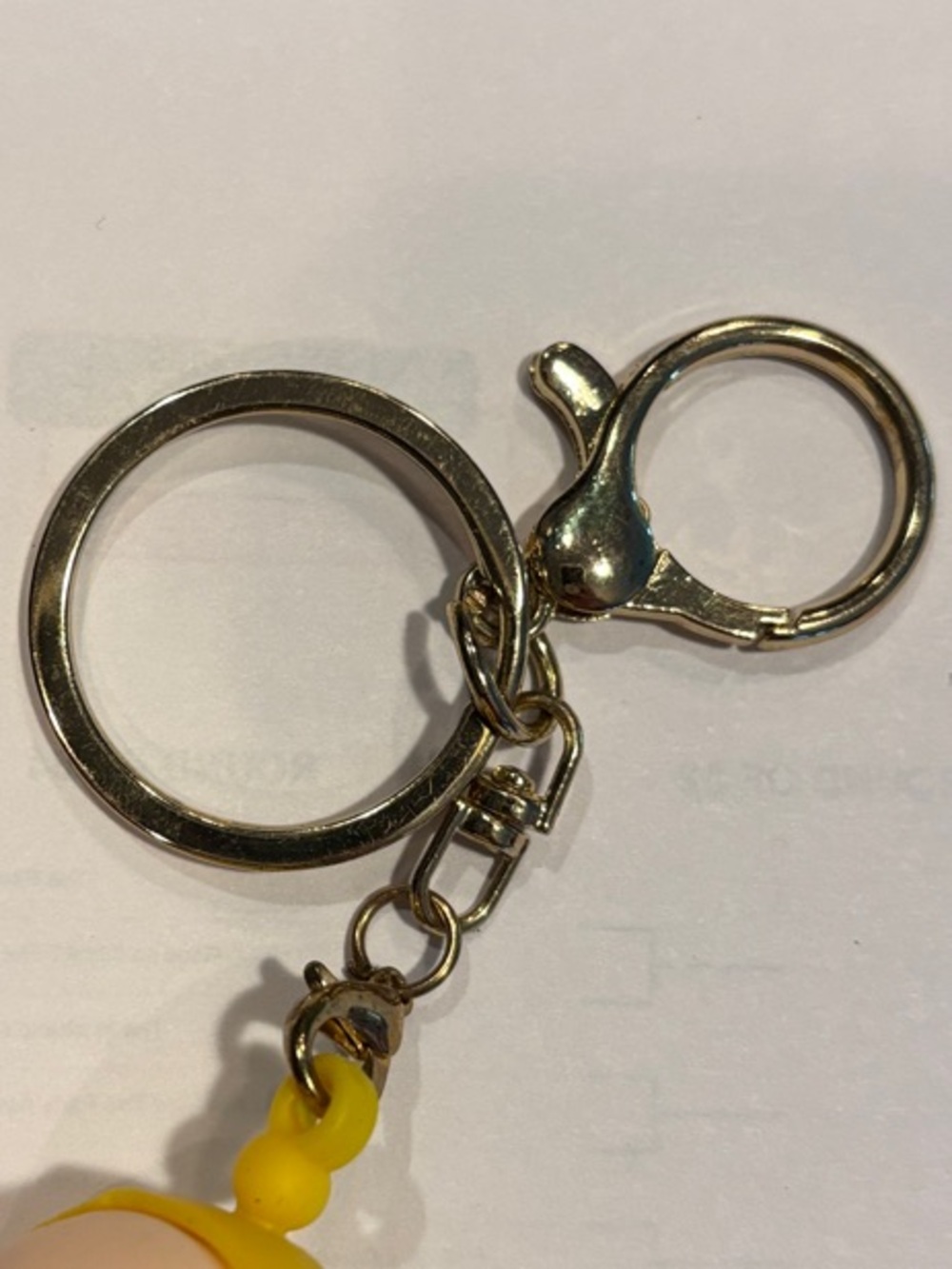 Cute Yellow Character Keychain - Picture 4 of 4